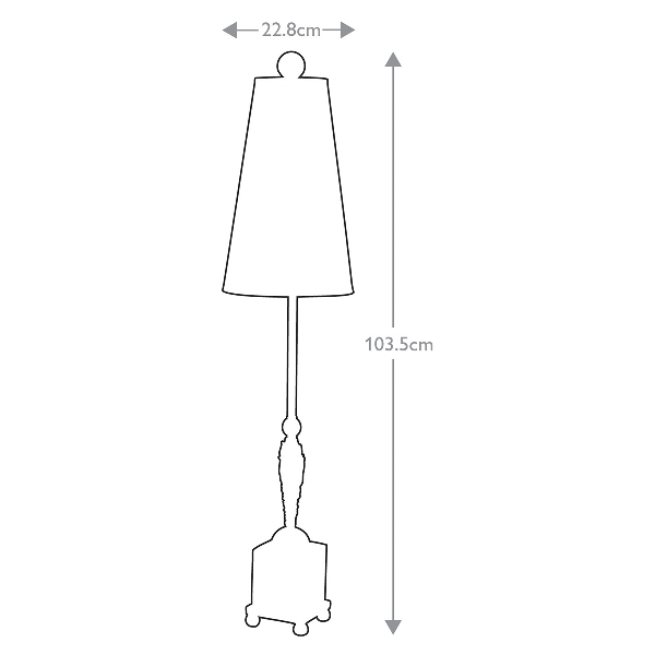 Noma Luxe Table Lamp - Gold, Schwarz und Blattsilber mit glasiertem Blattgold-Schirm der Firma Elstead