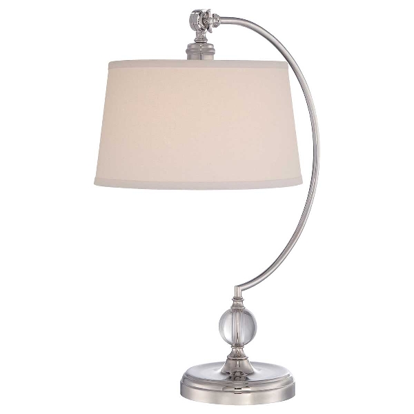 Elstead Jenkins 1 leichte Tischleuchte - Nickel poliert QZ-JENKINS-TL-PN