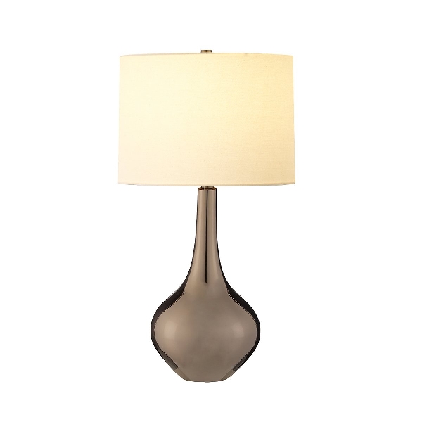 Elstead Job 1 Light Tischleuchte - Elfenbeinfarbener Schirm - Bronze Metallic, Cremefarbener Schirm JOB-TL-IV