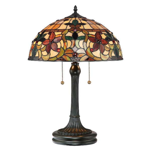 Elstead Kami 2 Light Tischleuchte - Vintage Bronze QZ-KAMI-TL