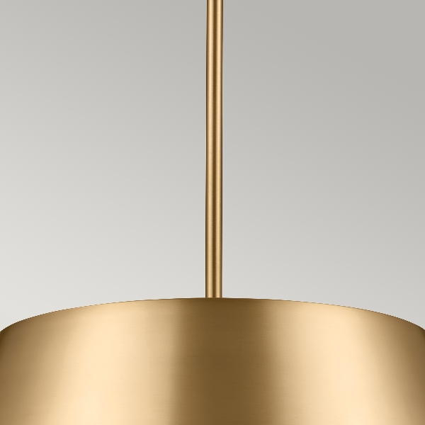 Luella 3lt Duo-Mount Pendant - Brushed Natural Brass der Firma Elstead