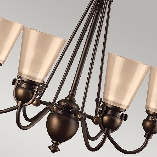 Mayflower 6 Light Chandelier - Olde Bronze der Firma Elstead