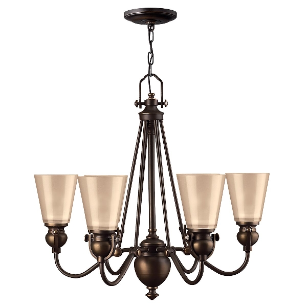 Mayflower 6 Light Chandelier - Olde Bronze der Firma Elstead