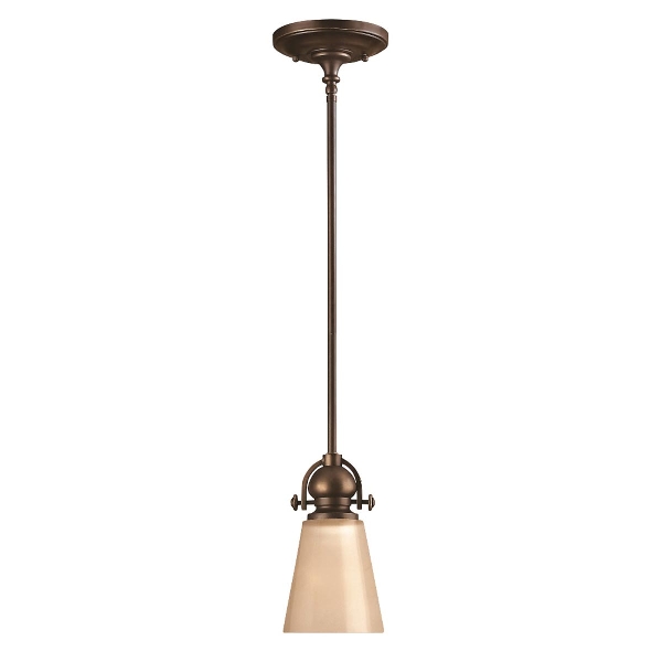 Mayflower 1 Light Mini Pendant - Olde Bronze der Firma Elstead