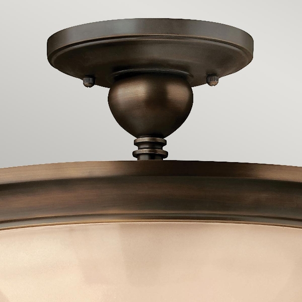 Mayflower 3 Light Semi-Flush - Olde Bronze der Firma Elstead