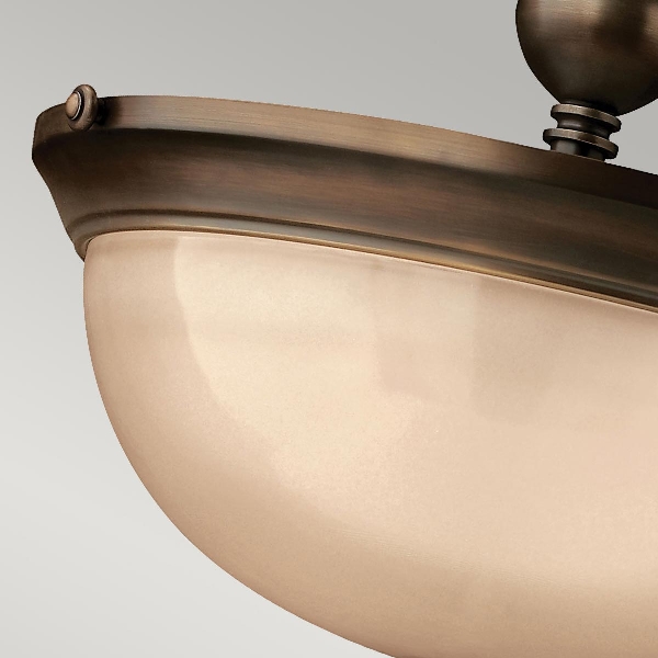 Mayflower 3 Light Semi-Flush - Olde Bronze der Firma Elstead
