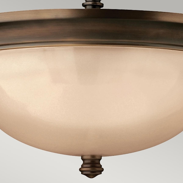Mayflower 3 Light Semi-Flush - Olde Bronze der Firma Elstead
