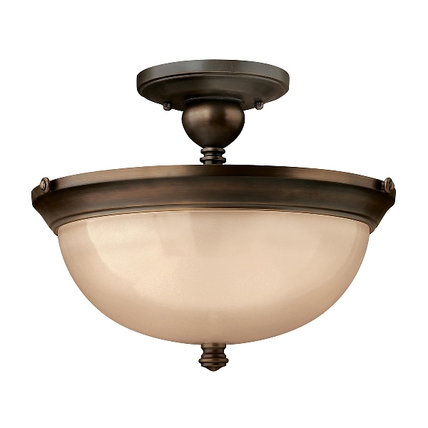 Mayflower 3 Light Semi-Flush - Olde Bronze der Firma Elstead