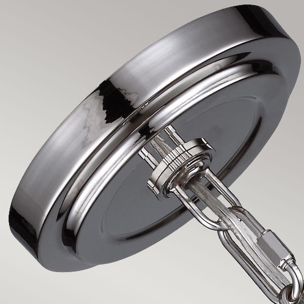 Parkman 1 Leuchte kleine Hängeleuchte - Nickel poliert der Firma Elstead