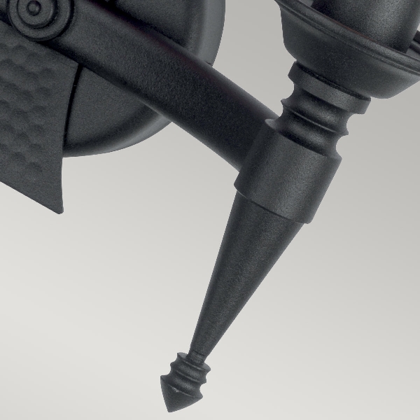 Saxon 2 Light Wandleuchte - Schwarz der Firma Elstead