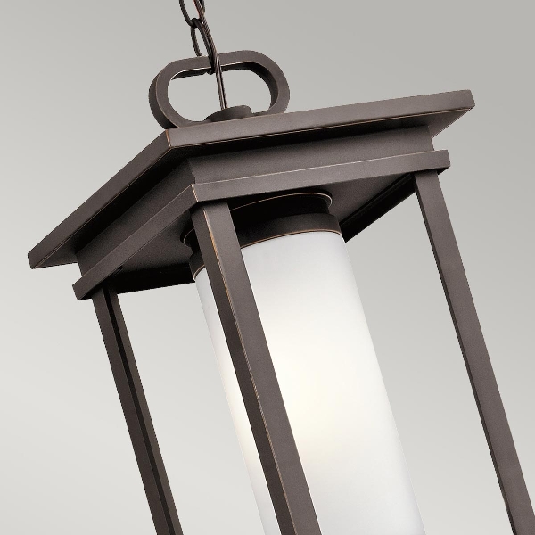South Hope 1 Licht kleine Kette Laterne - Rubbed Bronze der Firma Elstead