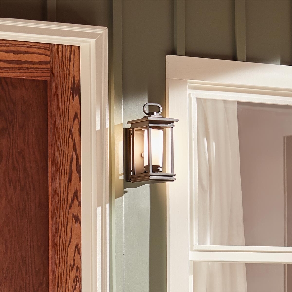 South Hope 1 Licht kleine Wandlaterne - Rubbed Bronze der Firma Elstead
