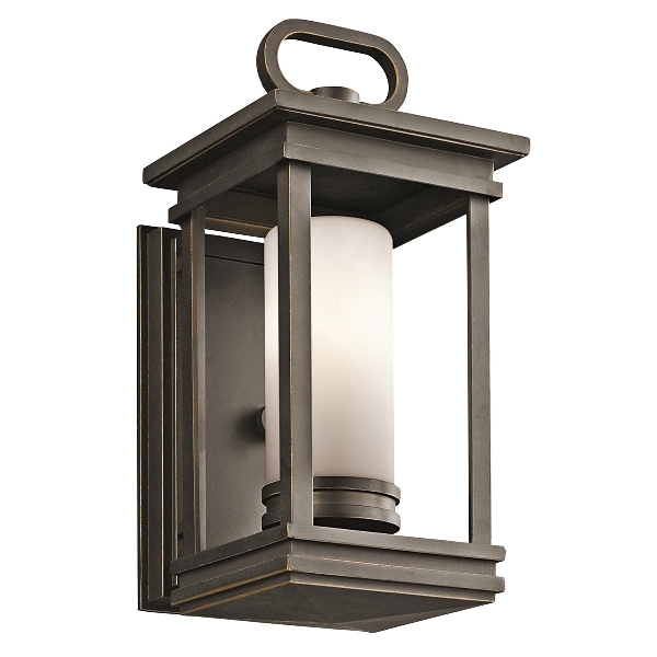 South Hope 1 Licht kleine Wandlaterne - Rubbed Bronze der Firma Elstead