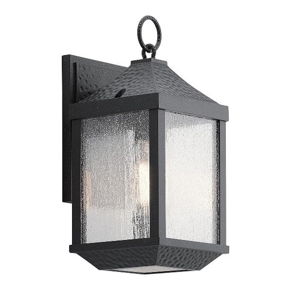 Springfield 1 Leuchte Kleine Wandlaterne - Distressed Black der Firma Elstead