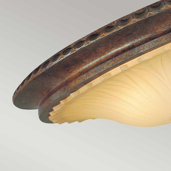 Stirling Castle 2 Light Flush - Britische Bronze der Firma Elstead