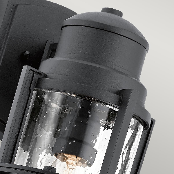 Suri 1 Light Medium Wandlaterne - Schwarz strukturiert der Firma Elstead