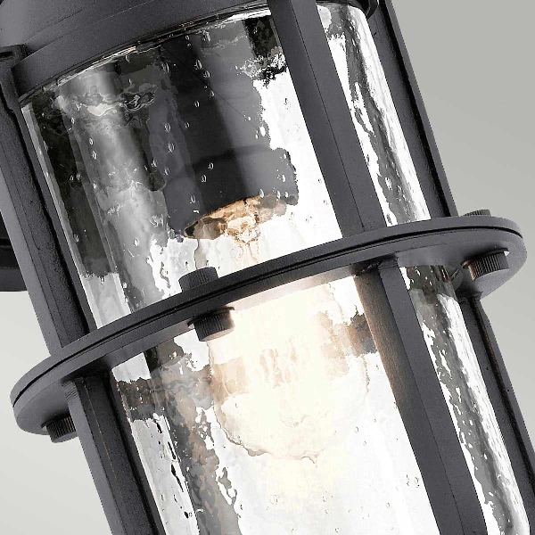 Suri 1 Light Medium Wandlaterne - Schwarz strukturiert der Firma Elstead