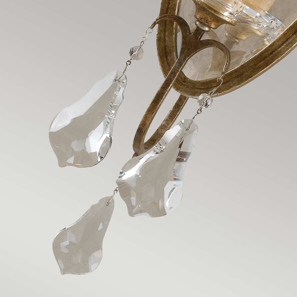 Valentina 1 leichte Wandleuchte - Oxidierte Bronze der Firma Elstead