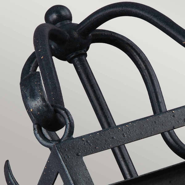 Declaration 1 Light Wall Light - Antique Wrought Iron der Firma Elstead