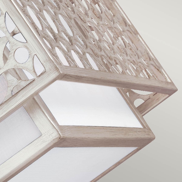 Kenney 2 Licht bündig - Sunrise Silber der Firma Elstead