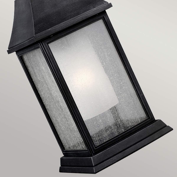 Shepherd 1 Light Large Chain Laterne - Dunkel verwittertes Zink der Firma Elstead