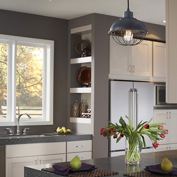 Urban Renewal 1 Light Pendelleuchte - Antikes Schmiedeeisen der Firma Elstead