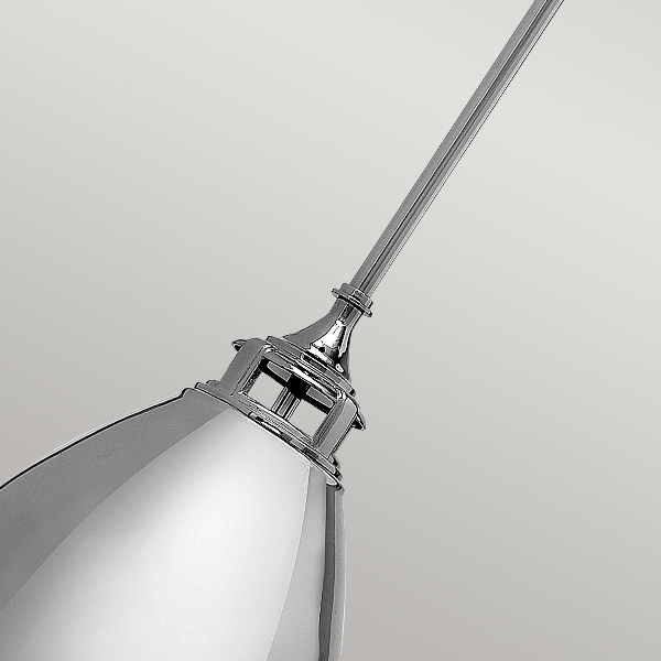 Amelia 1 Leuchte Medium Pendelleuchte - Nickel poliert der Firma Elstead