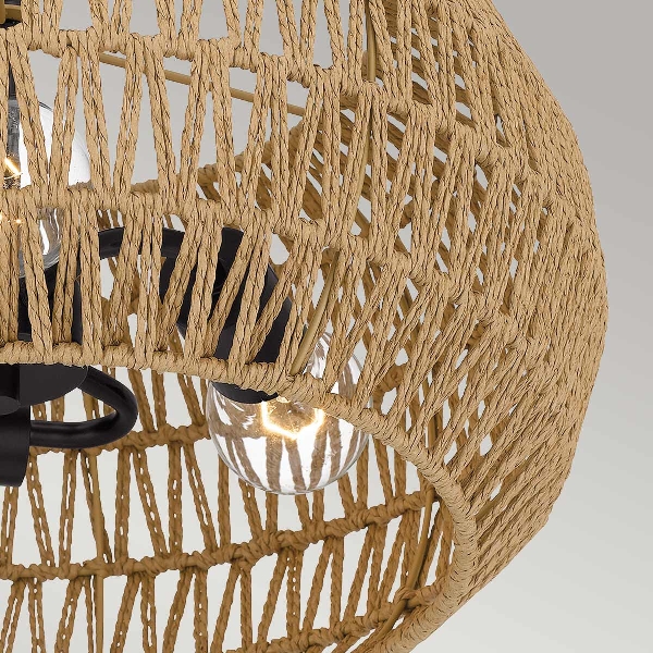 Quoizel Casablanca 3 lt halb bündig - Palladian Bronze der Firma Elstead