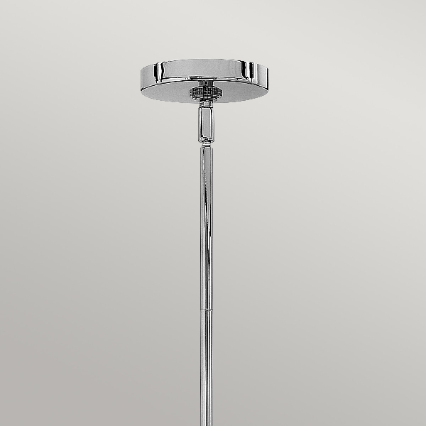 Congress 4 Light Clear Tiered Glass Kronleuchter - Chrom der Firma Elstead