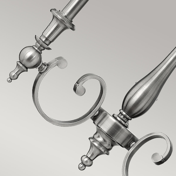 Yorktown 3-Licht-Kronleuchter - Nickel antik der Firma Elstead