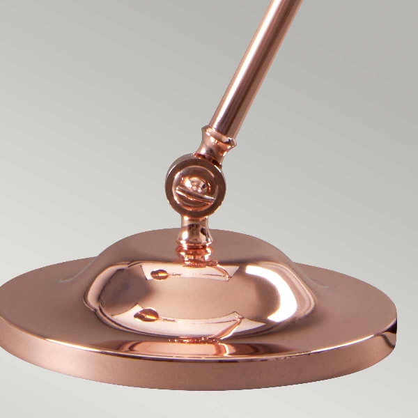 Provence 1 leichte Tischleuchte - Kupfer poliert der Firma Elstead