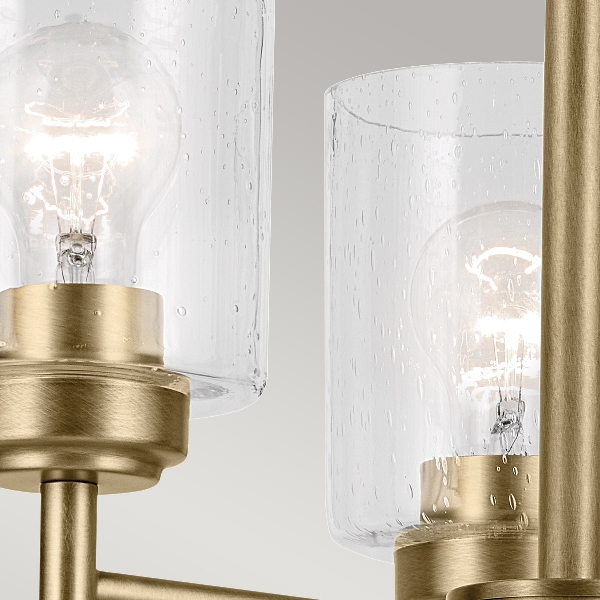 Kichler Winslow 3 lt Kronleuchter - Naturmessing der Firma Elstead