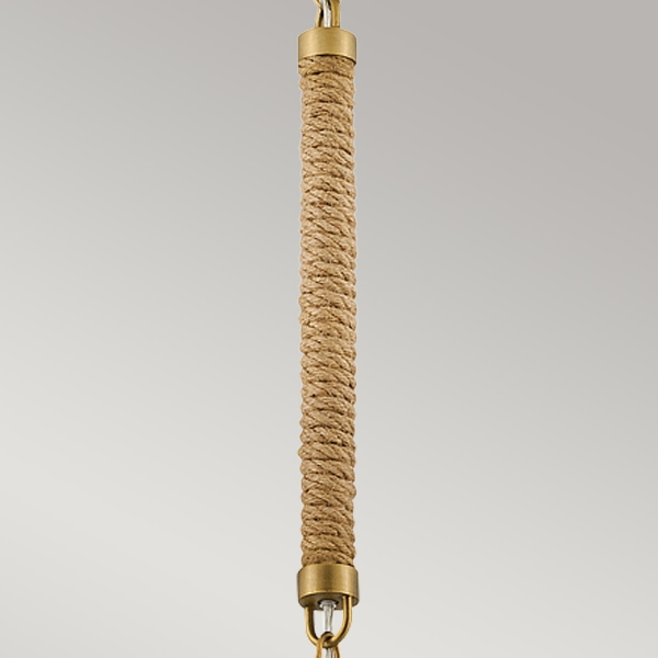 Hinkley Nash 1 lt Pendelleuchte - Heritage Brass der Firma Elstead