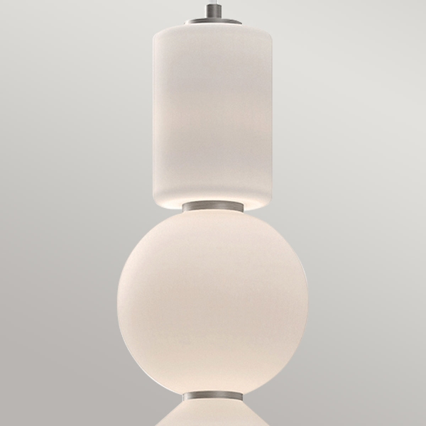 Alora Mood Bijou LED Pendelleuchte - Gebürstetes Nickel der Firma Elstead