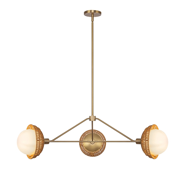 Alora Mood Perth 3 lt Kronleuchter - Gebürstetes Gold der Firma Elstead