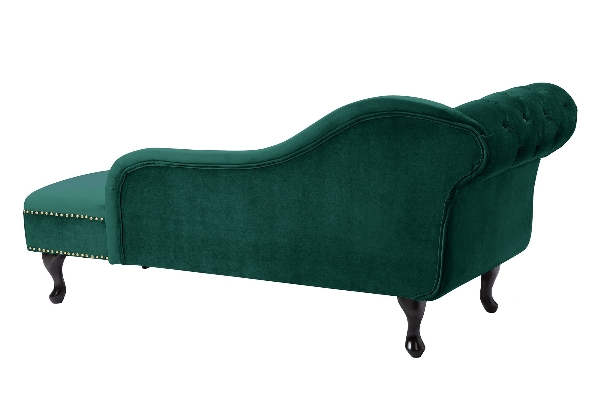 Recamiere CHESTERFIELD 170cm Samt smaragdgrün im Barockstil der Firma Casa Élite