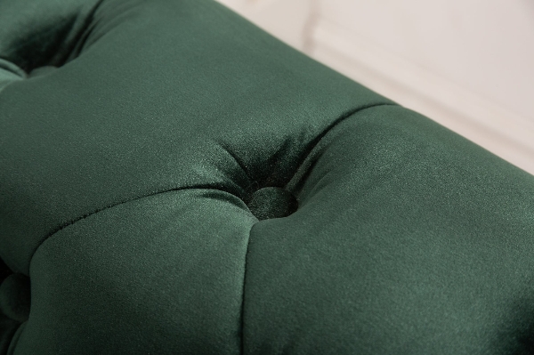 Sofa CHESTERFIELD 3-Sitzer Samt smaragdgrün der Firma Casa Élite