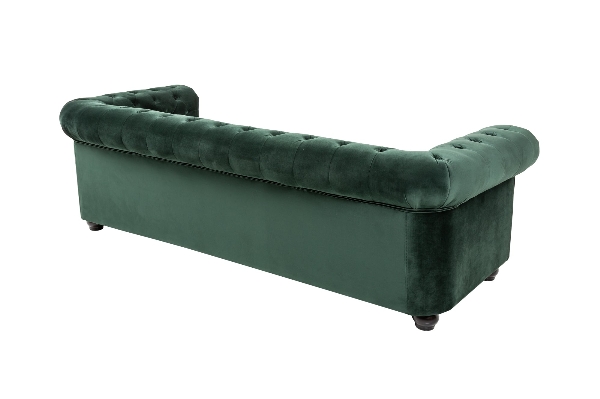 Sofa CHESTERFIELD 3-Sitzer Samt smaragdgrün der Firma Casa Élite