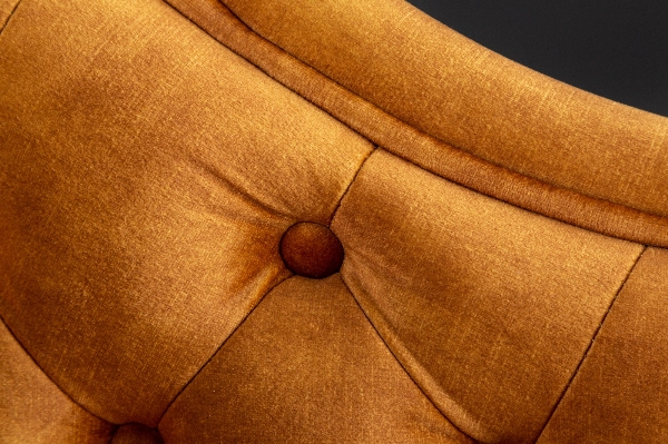 Recamiere CHESTERFIELD 170cm Samt senfgelb der Firma Casa Élite