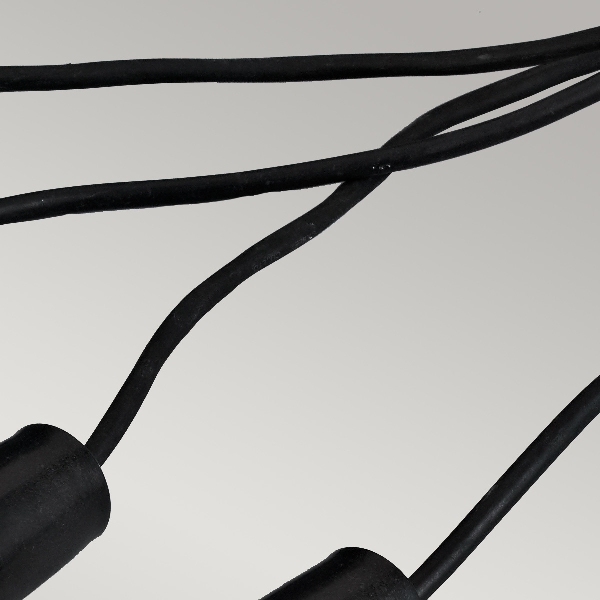 Derwent 5 x Terrassen-/Gartenleuchte mit 6m Kabel und 12V Transformator - Eloxiertes Aluminium der Firma Elstead