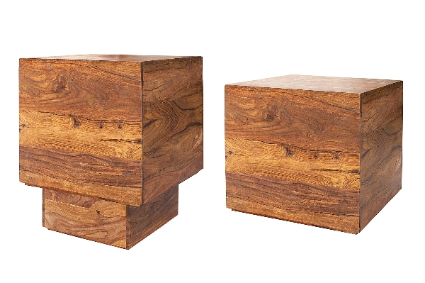 Beistelltisch Hocker MAKASSAR 2er Set  der Firma Casa Élite