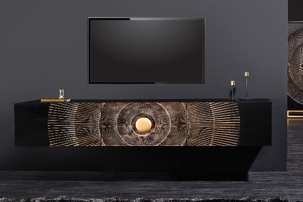 TV-Board GOLDEN SUNSET 3D 160 cm hängend der Firma Casa Élite