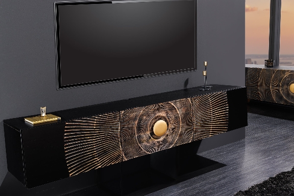 TV-Board GOLDEN SUNSET 3D 160 cm hängend der Firma Casa Élite