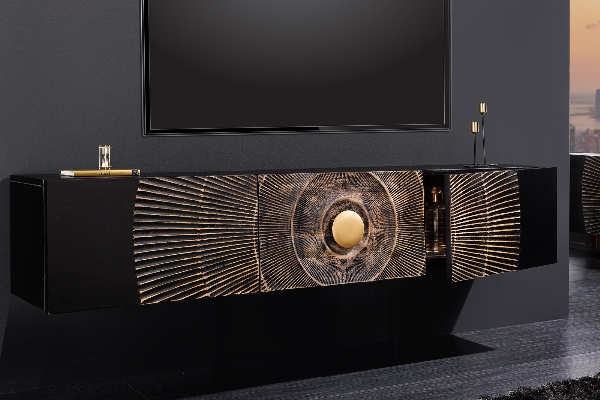 TV-Board GOLDEN SUNSET 3D 160 cm hängend der Firma Casa Élite