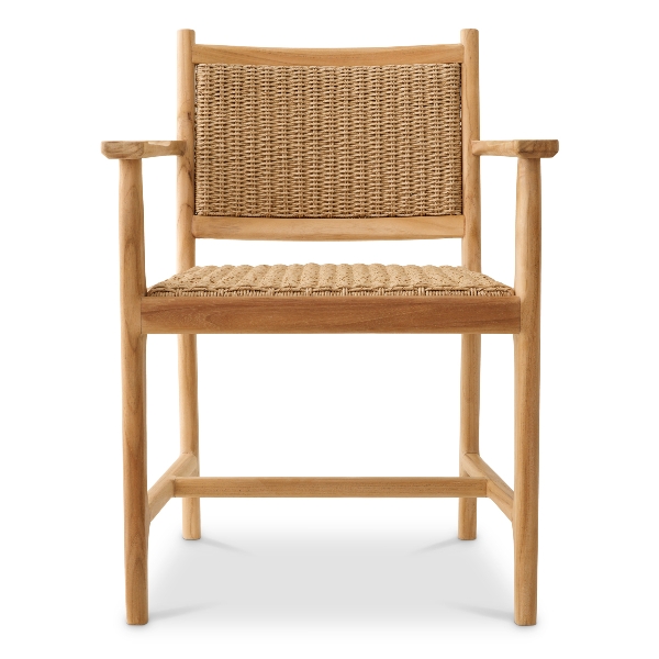 Outdoor Esszimmerstuhl Pivetti mit Armlehne der Firma Eichholtz