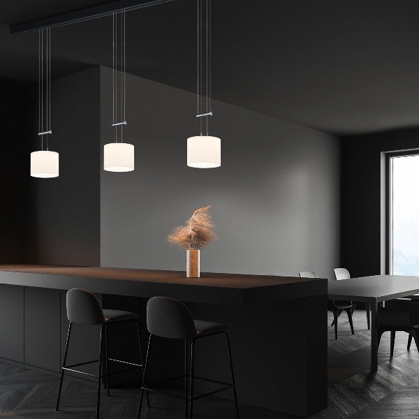 LED-Pendelleuchte Grazia/ 3 flammig der Firma BANKAMP Leuchtenmanufaktur