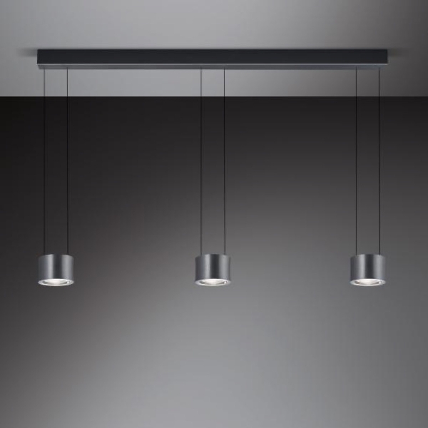 LED-Pendelleuchte Impulse flex 3 flammig der Firma BANKAMP Leuchtenmanufaktur