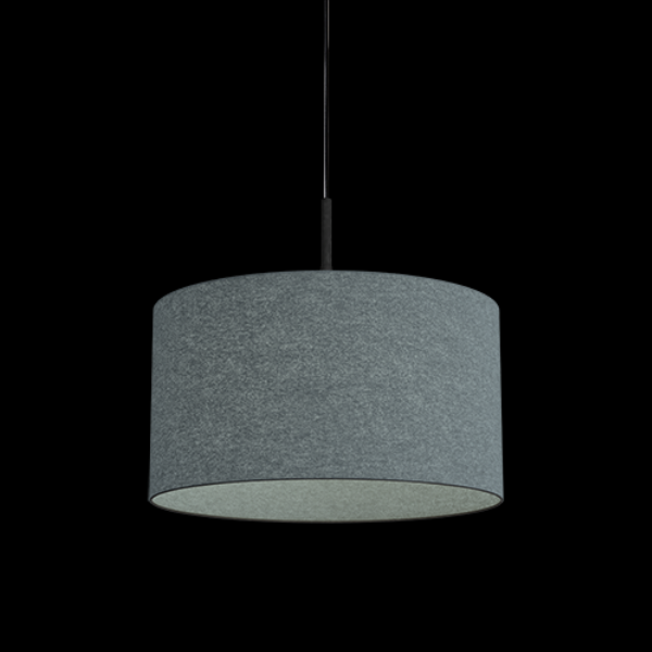 Soft Pendelleuchte D400 Wolle blau E27 der Firma Belid Leuchten