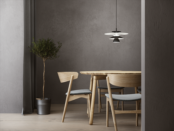 Picasso Pendelleuchte D380 schwarz G9 der Firma Belid Leuchten