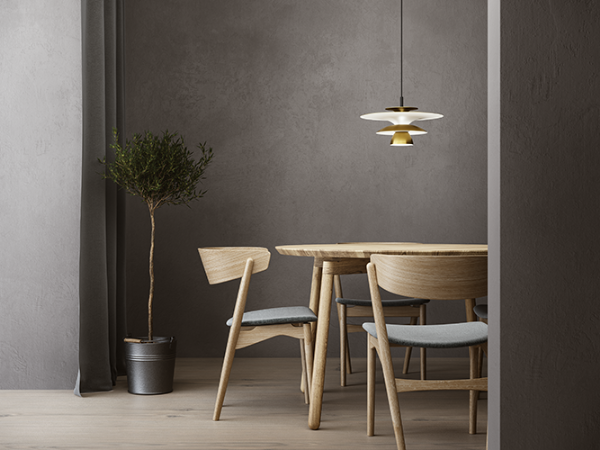 Picasso Pendelleuchte D380 antik Messing G9 der Firma Belid Leuchten